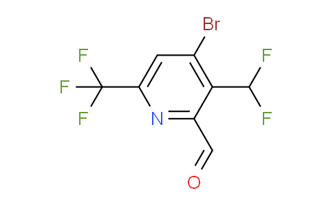 4-Bromo-3-(difluoromethyl)-6-(trifluoromethyl)pyridine-2-carboxaldehyde