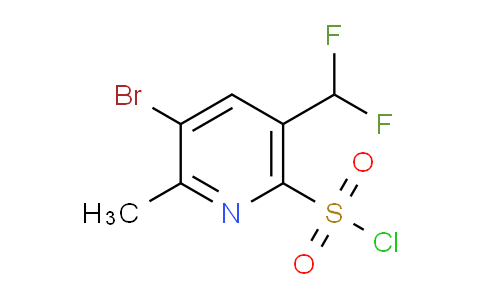 3-Bromo-5-(difluoromethyl)-2-methylpyridine-6-sulfonyl chloride
