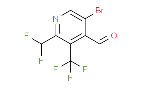 5-Bromo-2-(difluoromethyl)-3-(trifluoromethyl)pyridine-4-carboxaldehyde