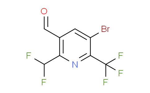 AM121344 | 1804487-08-8 | 3-Bromo-6-(difluoromethyl)-2-(trifluoromethyl)pyridine-5-carboxaldehyde