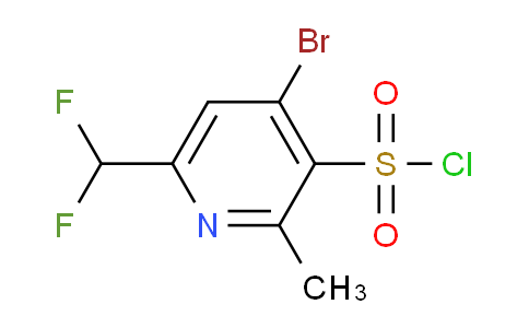 4-Bromo-6-(difluoromethyl)-2-methylpyridine-3-sulfonyl chloride