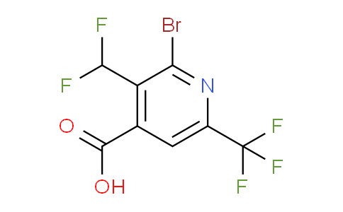 AM121350 | 1805966-03-3 | 2-Bromo-3-(difluoromethyl)-6-(trifluoromethyl)pyridine-4-carboxylic acid