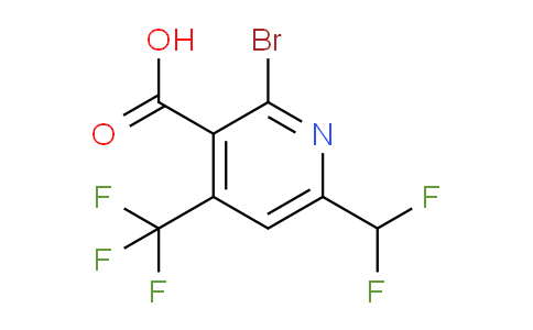 2-Bromo-6-(difluoromethyl)-4-(trifluoromethyl)pyridine-3-carboxylic acid