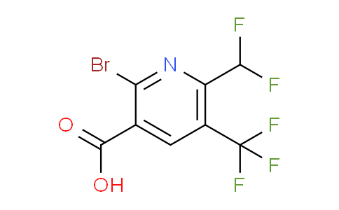 2-Bromo-6-(difluoromethyl)-5-(trifluoromethyl)pyridine-3-carboxylic acid