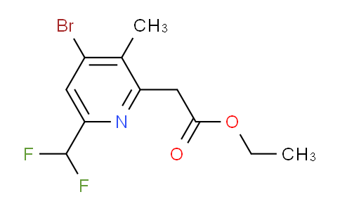 AM121367 | 1805437-52-8 | Ethyl 4-bromo-6-(difluoromethyl)-3-methylpyridine-2-acetate