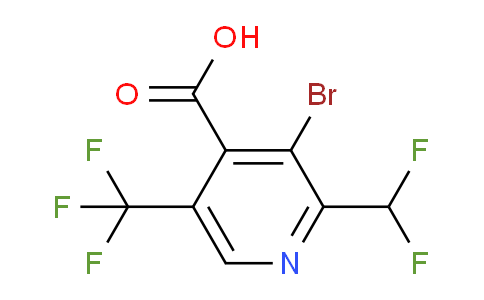 AM121373 | 1804671-07-5 | 3-Bromo-2-(difluoromethyl)-5-(trifluoromethyl)pyridine-4-carboxylic acid