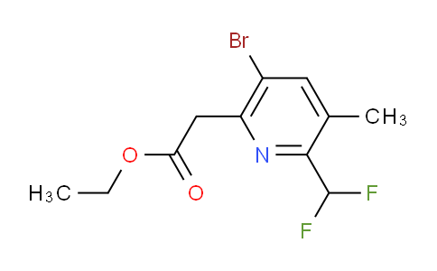 AM121374 | 1805355-79-6 | Ethyl 5-bromo-2-(difluoromethyl)-3-methylpyridine-6-acetate