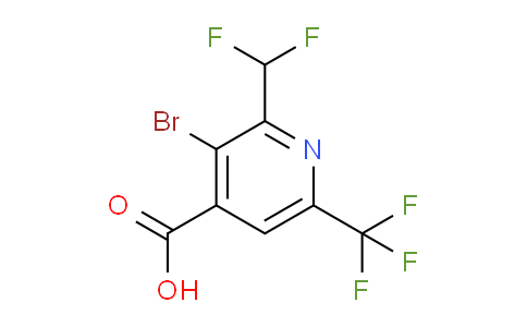 AM121375 | 1805255-30-4 | 3-Bromo-2-(difluoromethyl)-6-(trifluoromethyl)pyridine-4-carboxylic acid