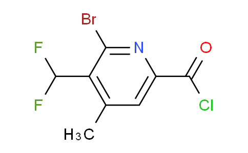 2-Bromo-3-(difluoromethyl)-4-methylpyridine-6-carbonyl chloride