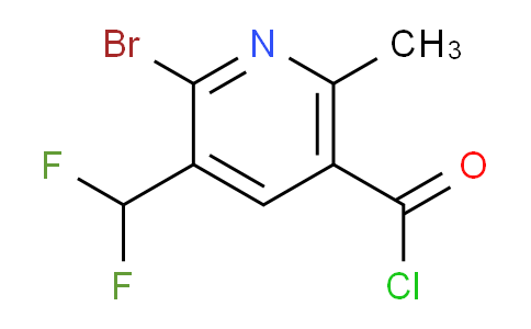 2-Bromo-3-(difluoromethyl)-6-methylpyridine-5-carbonyl chloride