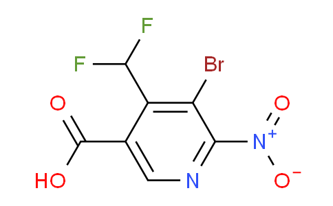 3-Bromo-4-(difluoromethyl)-2-nitropyridine-5-carboxylic acid