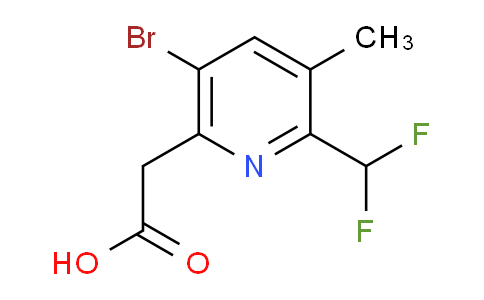 5-Bromo-2-(difluoromethyl)-3-methylpyridine-6-acetic acid