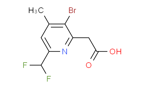 AM121390 | 1805242-48-1 | 3-Bromo-6-(difluoromethyl)-4-methylpyridine-2-acetic acid