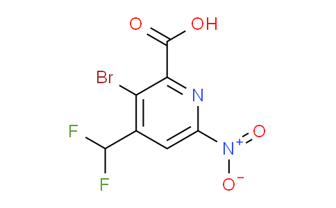 3-Bromo-4-(difluoromethyl)-6-nitropyridine-2-carboxylic acid