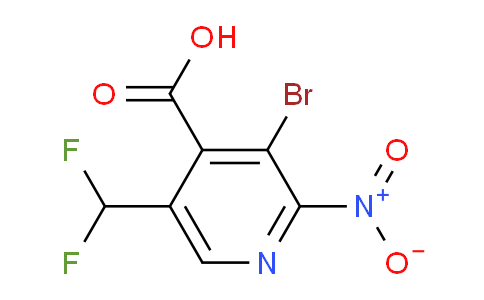 3-Bromo-5-(difluoromethyl)-2-nitropyridine-4-carboxylic acid