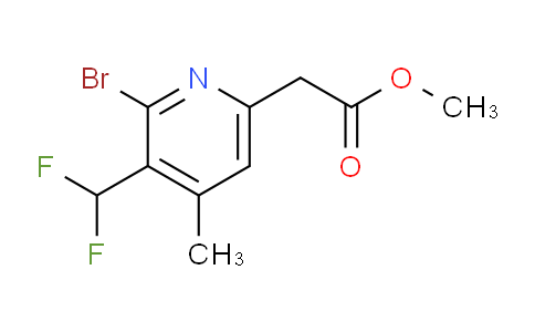 Methyl 2-bromo-3-(difluoromethyl)-4-methylpyridine-6-acetate