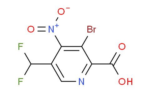 3-Bromo-5-(difluoromethyl)-4-nitropyridine-2-carboxylic acid