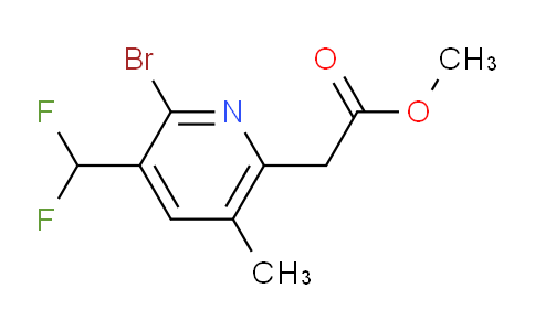 Methyl 2-bromo-3-(difluoromethyl)-5-methylpyridine-6-acetate