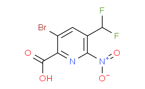 AM121397 | 1806995-97-0 | 3-Bromo-5-(difluoromethyl)-6-nitropyridine-2-carboxylic acid