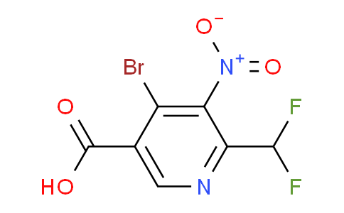 4-Bromo-2-(difluoromethyl)-3-nitropyridine-5-carboxylic acid