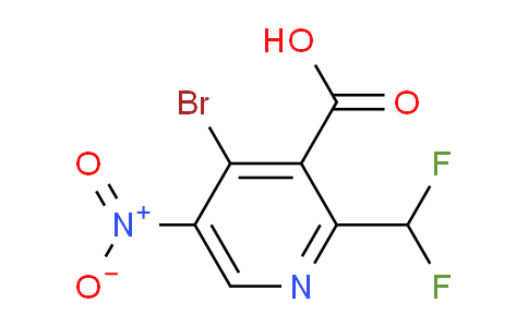 4-Bromo-2-(difluoromethyl)-5-nitropyridine-3-carboxylic acid