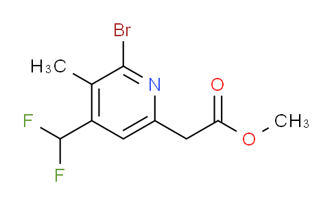 AM121401 | 1805937-18-1 | Methyl 2-bromo-4-(difluoromethyl)-3-methylpyridine-6-acetate