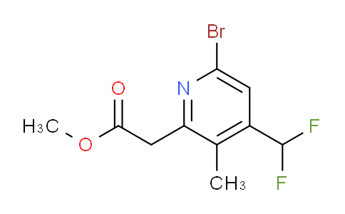 Methyl 6-bromo-4-(difluoromethyl)-3-methylpyridine-2-acetate