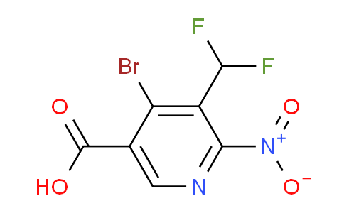 4-Bromo-3-(difluoromethyl)-2-nitropyridine-5-carboxylic acid