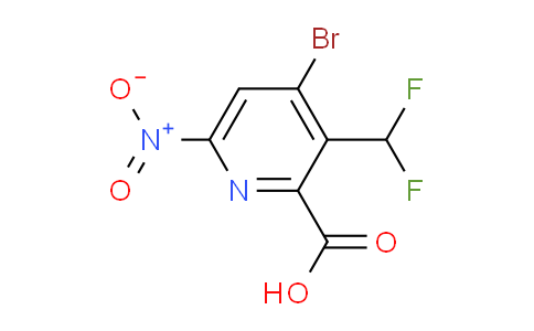 AM121407 | 1805380-61-3 | 4-Bromo-3-(difluoromethyl)-6-nitropyridine-2-carboxylic acid