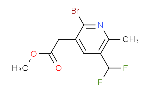 Methyl 2-bromo-5-(difluoromethyl)-6-methylpyridine-3-acetate