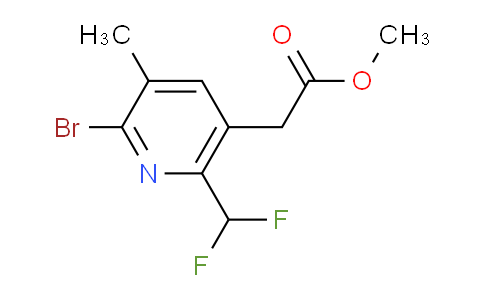 AM121411 | 1805355-13-8 | Methyl 2-bromo-6-(difluoromethyl)-3-methylpyridine-5-acetate