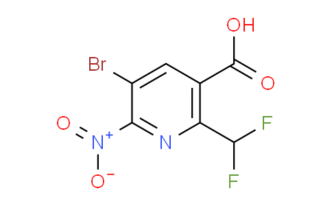 3-Bromo-6-(difluoromethyl)-2-nitropyridine-5-carboxylic acid