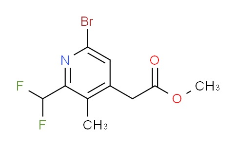 Methyl 6-bromo-2-(difluoromethyl)-3-methylpyridine-4-acetate