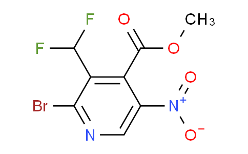 Methyl 2-bromo-3-(difluoromethyl)-5-nitropyridine-4-carboxylate