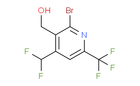 2-Bromo-4-(difluoromethyl)-6-(trifluoromethyl)pyridine-3-methanol