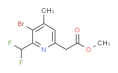 AM121421 | 1805937-35-2 | Methyl 3-bromo-2-(difluoromethyl)-4-methylpyridine-6-acetate