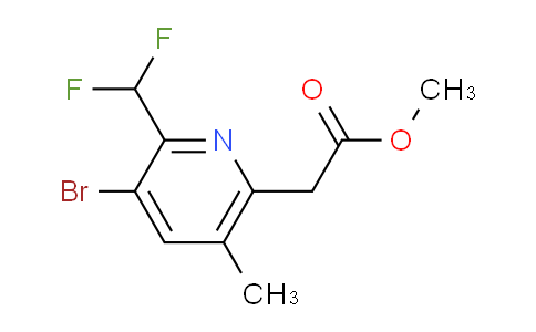 Methyl 3-bromo-2-(difluoromethyl)-5-methylpyridine-6-acetate