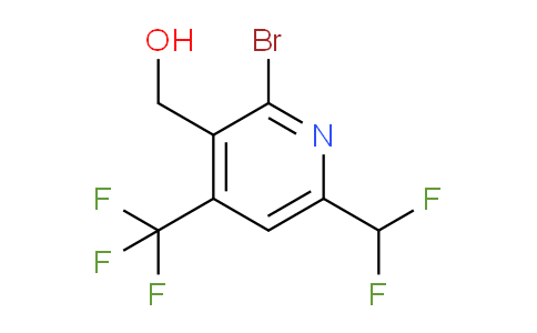 2-Bromo-6-(difluoromethyl)-4-(trifluoromethyl)pyridine-3-methanol
