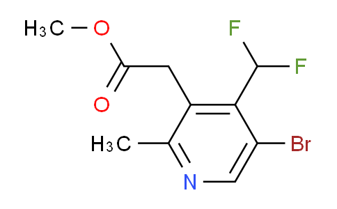 Methyl 5-bromo-4-(difluoromethyl)-2-methylpyridine-3-acetate