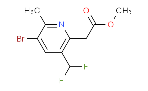 AM121431 | 1805342-56-6 | Methyl 3-bromo-5-(difluoromethyl)-2-methylpyridine-6-acetate