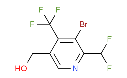 3-Bromo-2-(difluoromethyl)-4-(trifluoromethyl)pyridine-5-methanol