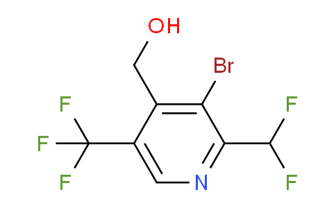 3-Bromo-2-(difluoromethyl)-5-(trifluoromethyl)pyridine-4-methanol