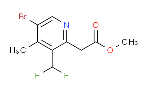 Methyl 5-bromo-3-(difluoromethyl)-4-methylpyridine-2-acetate