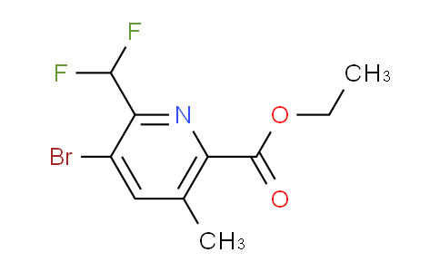 AM121453 | 1804429-62-6 | Ethyl 3-bromo-2-(difluoromethyl)-5-methylpyridine-6-carboxylate