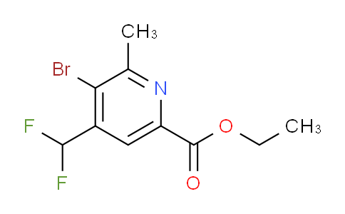 AM121456 | 1805436-48-9 | Ethyl 3-bromo-4-(difluoromethyl)-2-methylpyridine-6-carboxylate