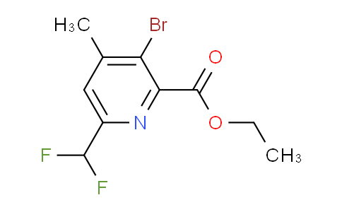 AM121476 | 1806994-87-5 | Ethyl 3-bromo-6-(difluoromethyl)-4-methylpyridine-2-carboxylate