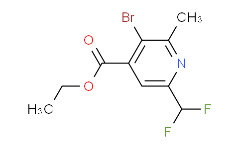 AM121478 | 1806866-69-2 | Ethyl 3-bromo-6-(difluoromethyl)-2-methylpyridine-4-carboxylate