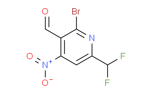 2-Bromo-6-(difluoromethyl)-4-nitropyridine-3-carboxaldehyde
