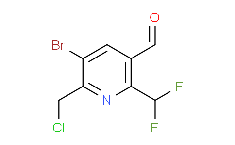 3-Bromo-2-(chloromethyl)-6-(difluoromethyl)pyridine-5-carboxaldehyde