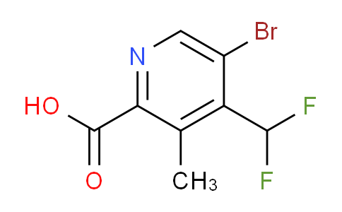 5-Bromo-4-(difluoromethyl)-3-methylpyridine-2-carboxylic acid